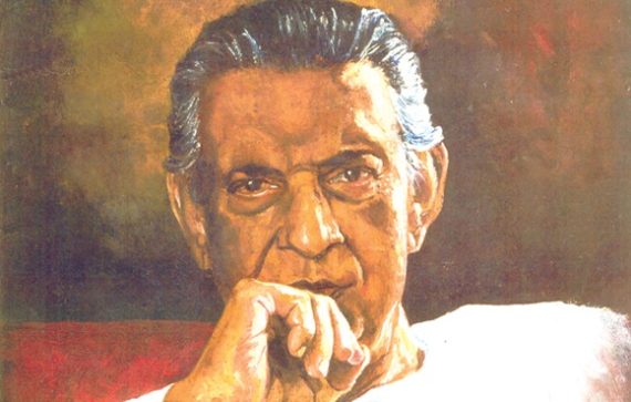 Portrait of Satyajit Ray by Rishiraj Sahoo in 1997