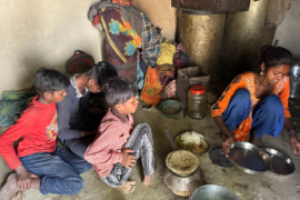 A Musahar family in Varanasi