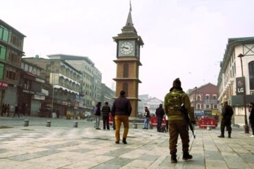 Security guard at Lal Chowk