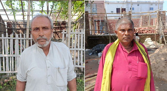 Khudiram Singh and Arun Jha from Bihar sold their farmland for funeral fiest