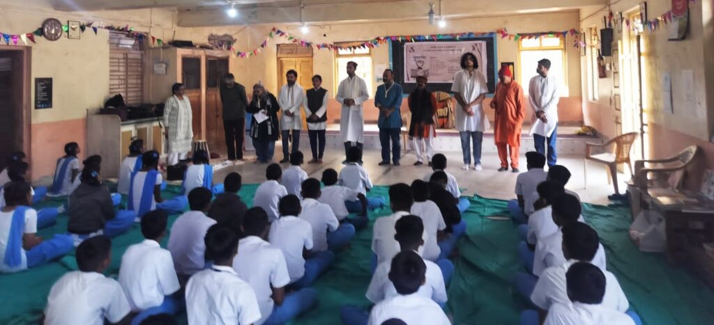 Cultural performance at Dandi School, Gujarat