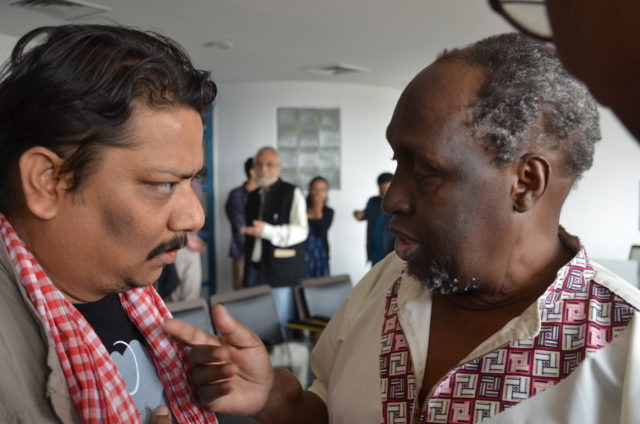 Abhishek Srivastava with Ngugi wa Thiong'o