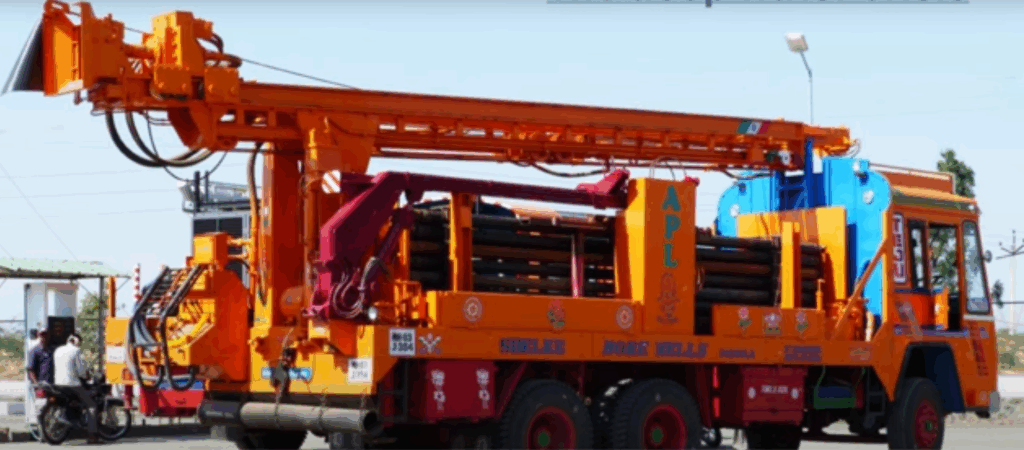 A borewell rig