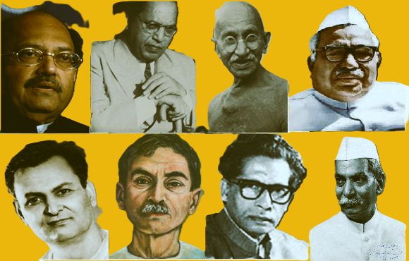 Indian historical figures depicted in Gyanendra Pandey's book