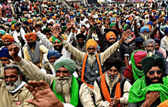 A still from Farmers Movement 2020-21