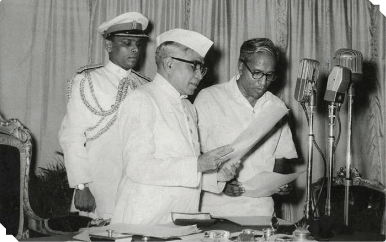 Oath Ceremony of EMS Namboodripad as Kerala CM, 1957