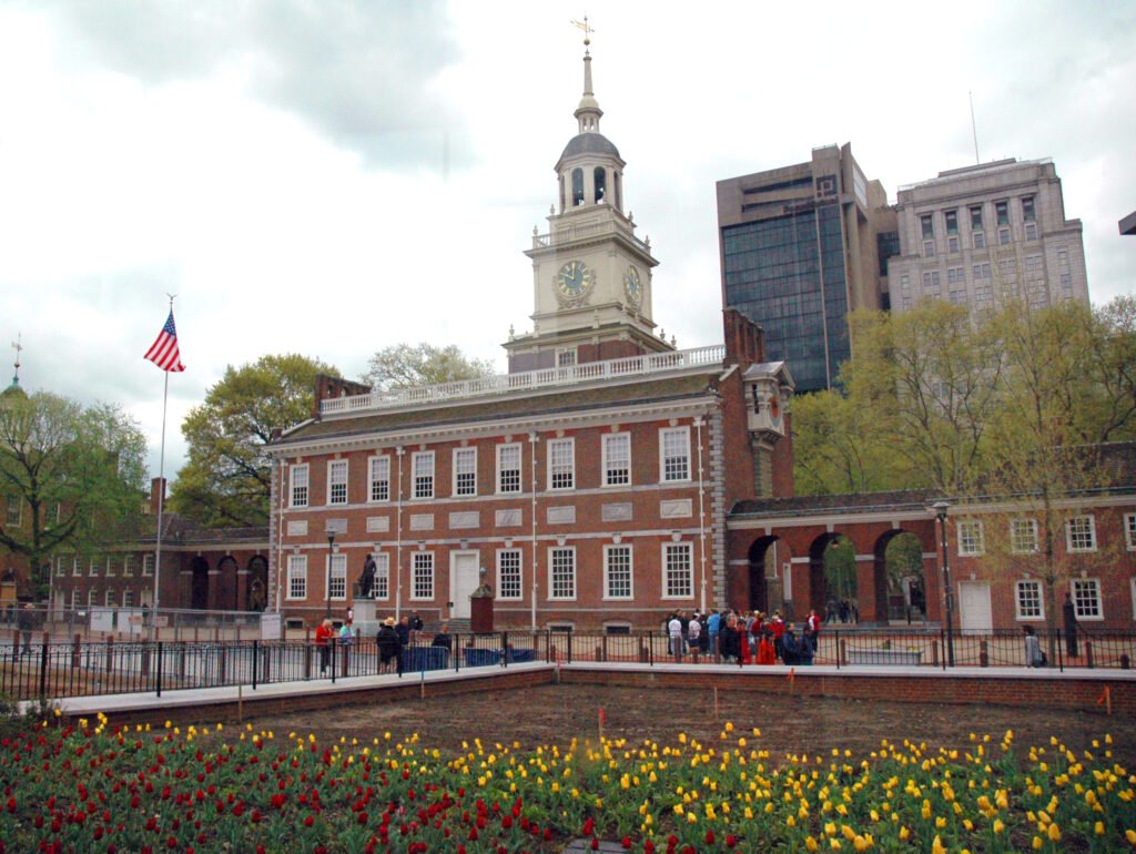 The Declaration of Independence was signed in Independence Hall in Philadelphia in 1776.