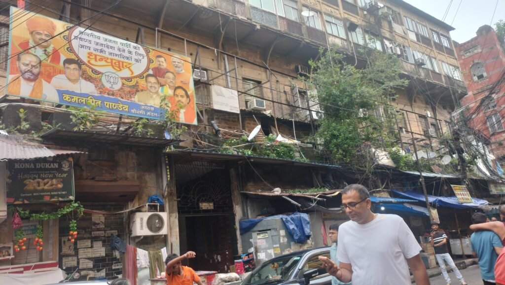 Thansgiving hoarding from BJP leader in China Market Kolkata