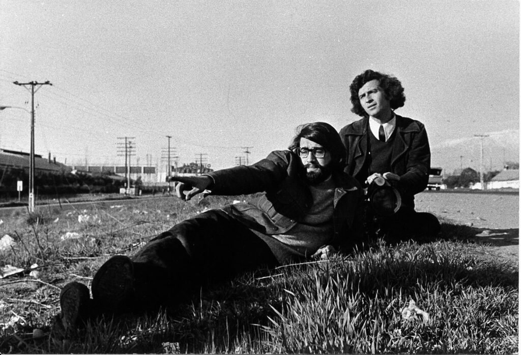 Patricio Guzman with his cinematographer Jorge Muller