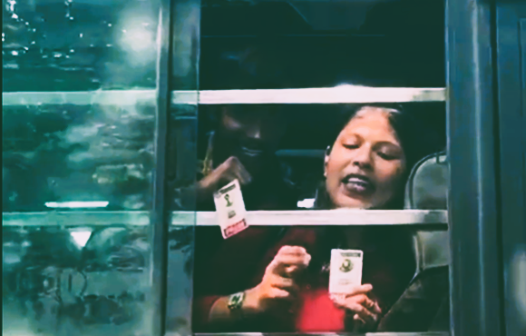 Detained journalists showing Press ID to police in Delhi